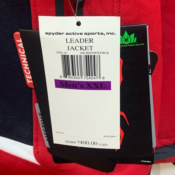 Spyder Mens Leader Jacket - Picture 4 of 11